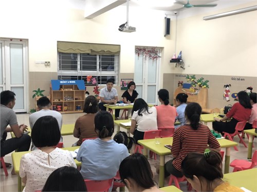 Trường mầm non Tràng An tổ chức họp ban ĐDCMHS cuối năm năm học 2018 - 2019
